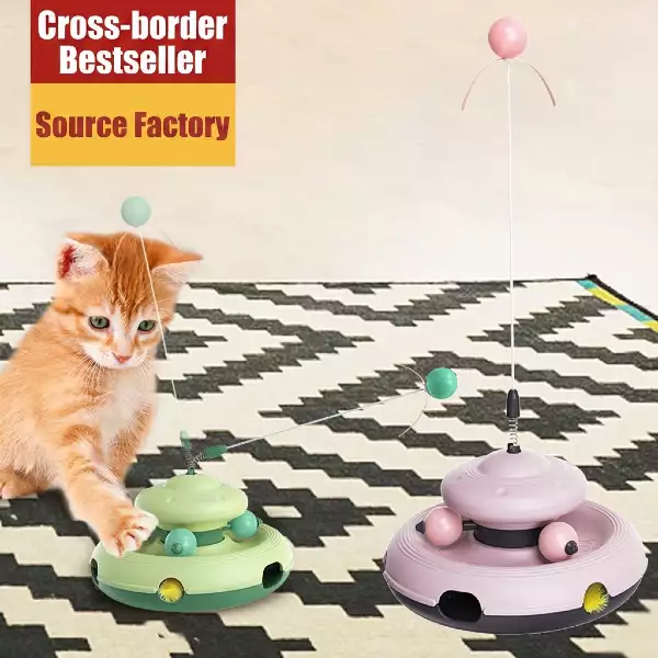 Battery-Free Spinning Cat Toy | Multi-Cat Interactive Teaser Wand | Wholesale