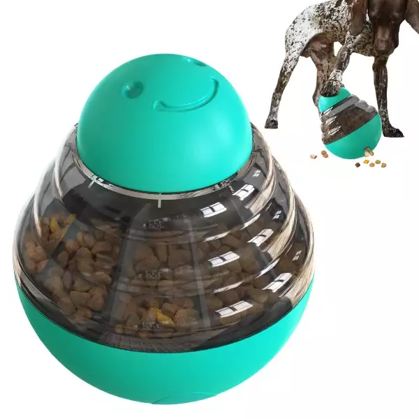 3-Speed Adjustable Treat Dispenser for Large Dogs | Non-Tip Wobble Feeder | Wholesale