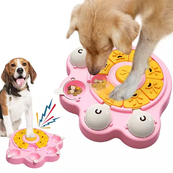 Dog IQ Puzzle Feeder: Best Interactive Dog Toy to Keep Dogs Busy & Improve Intelligence